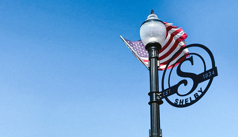 Shelby Ohio Light Post