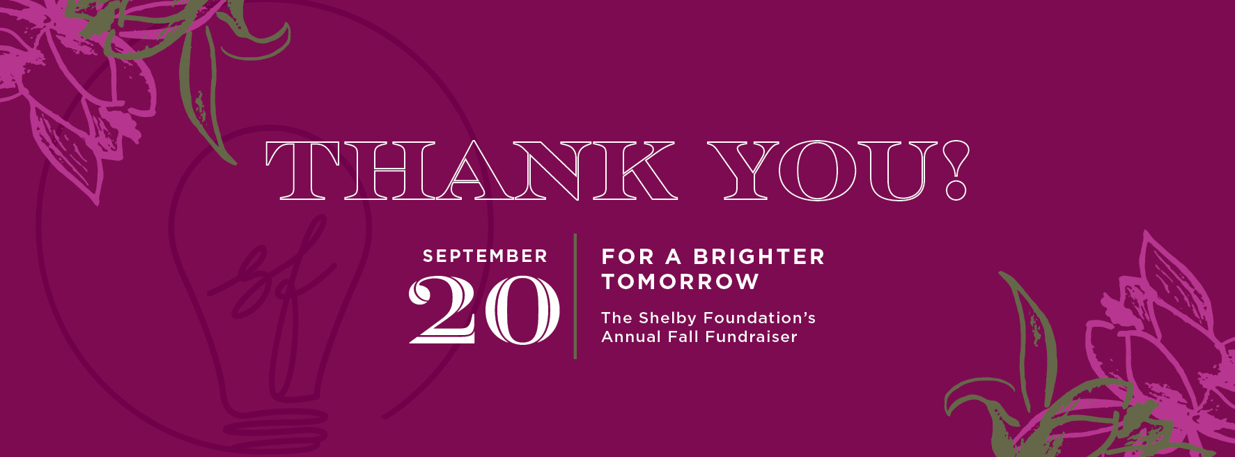 Shelby Foundation Fall Fundraiser 2025 Thank You Shelby Foundation Fall Fundraiser 2025 Thank You